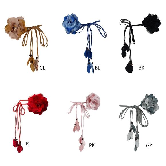 Ladies Bohemian Style Waist Belt Delicate Flower Decors Braided Belt Dress🌻 - Picture 5 of 9